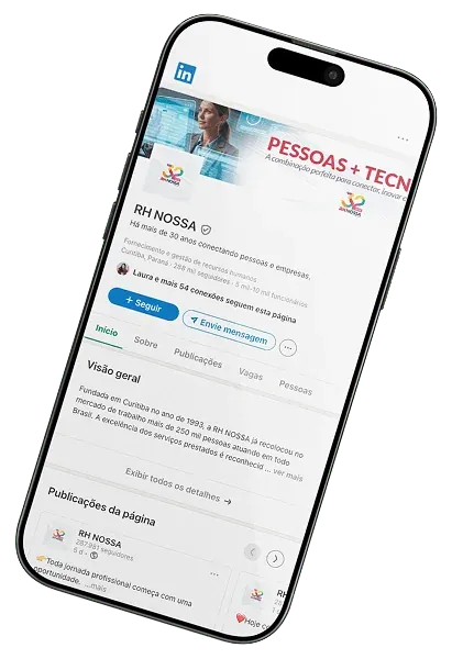 Perfil da RH Nossa no LinkedIn